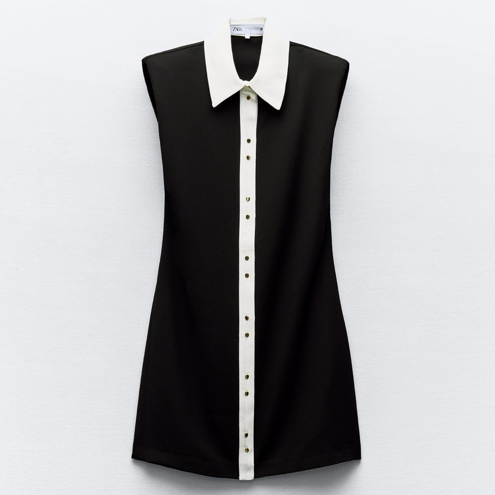 Zara - Sleeveless Crepe Dress